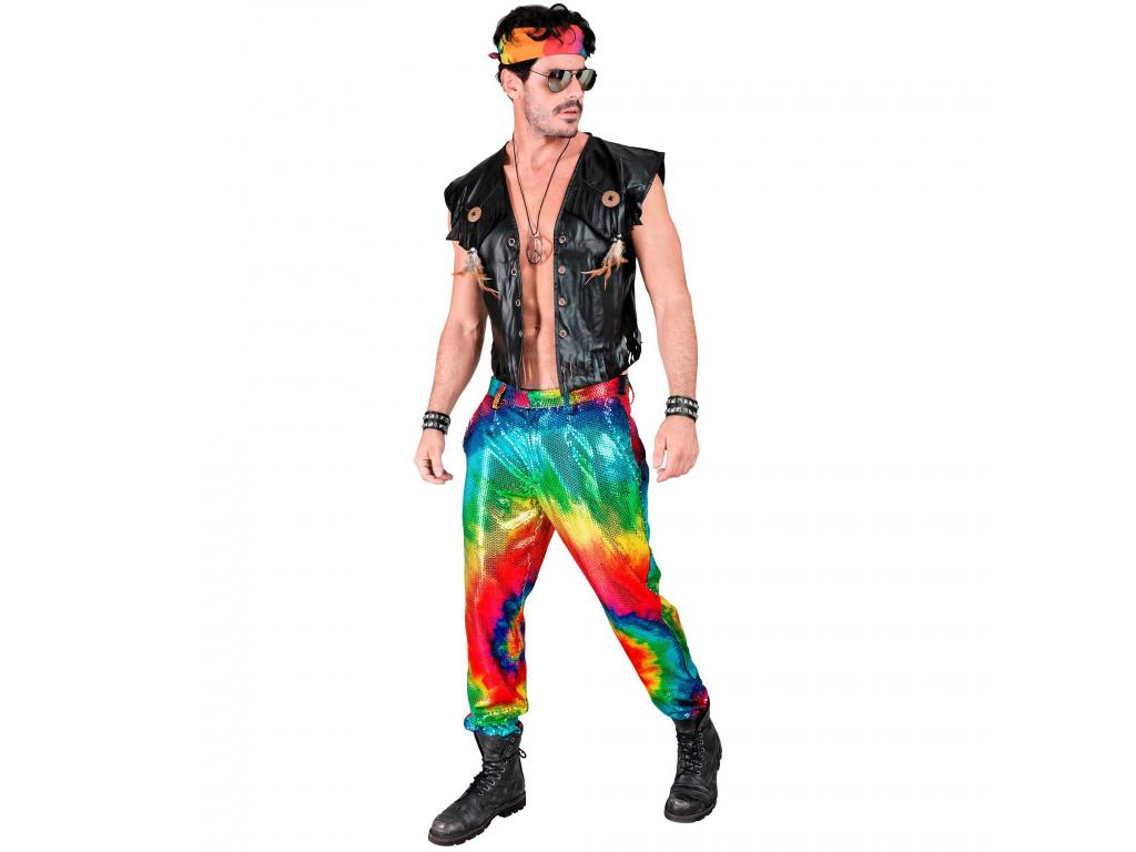 Színes party nadrág férfi jelmez