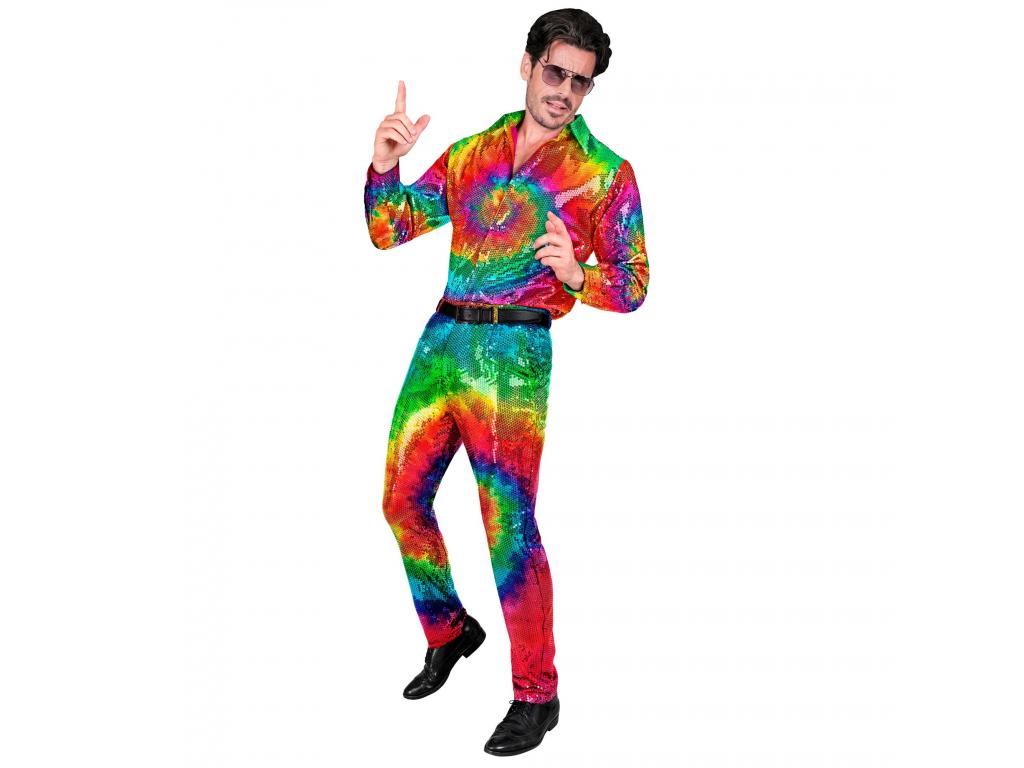 Színes party nadrág férfi jelmez