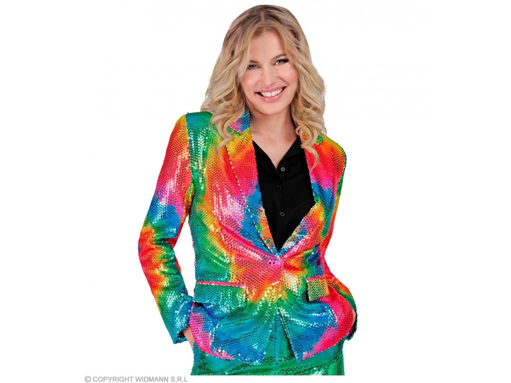 Party blézer csillogó Tie-Dye mintás női jelmez