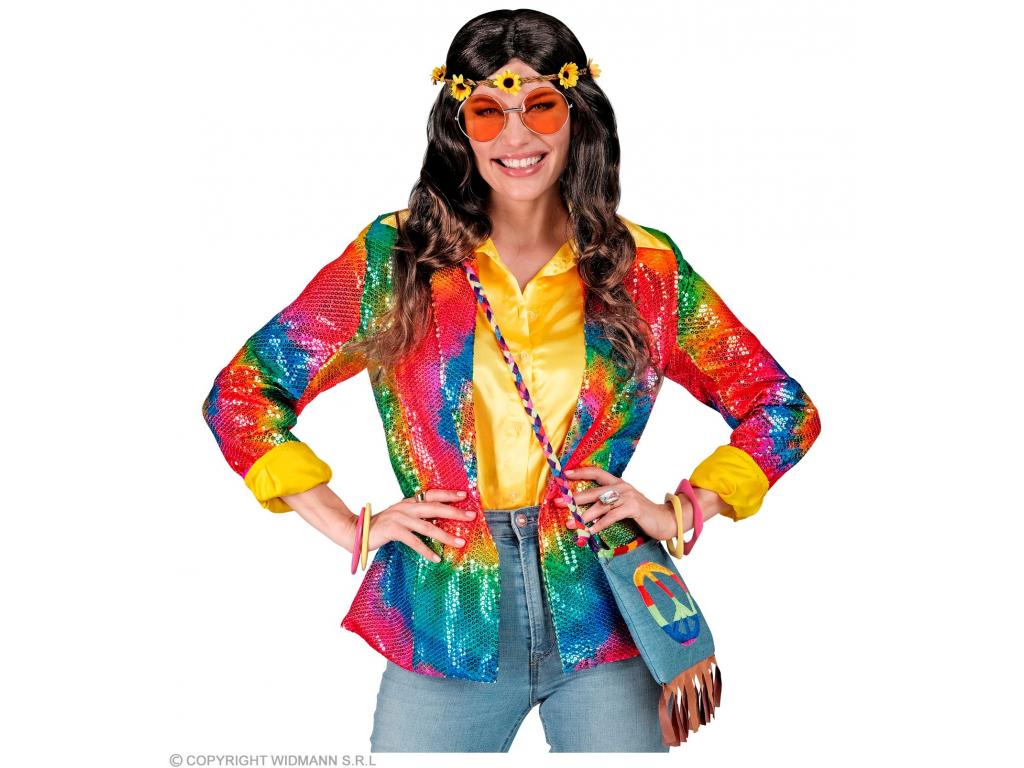 Party blézer csillogó Tie-Dye mintás női jelmez