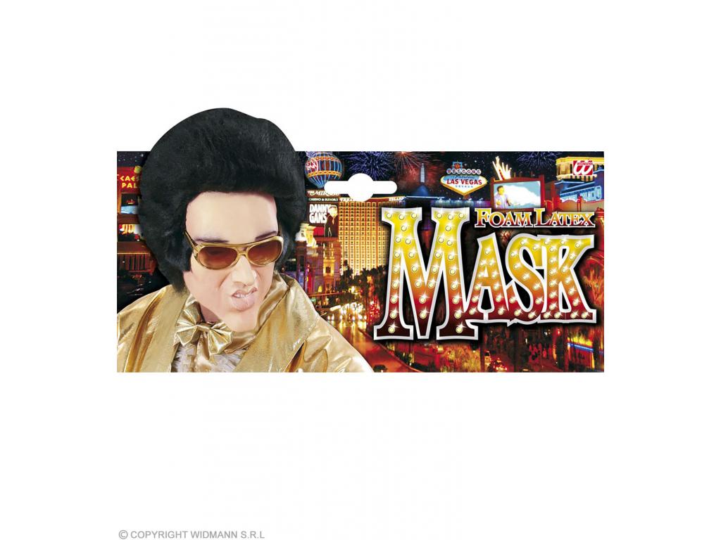 King of Rock\'n\'Roll maszk, parókával