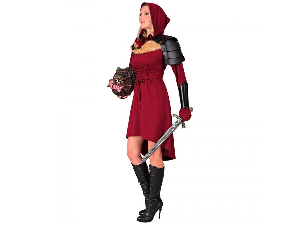 Középkori / gótikus piros fűzős ruha női jelmez