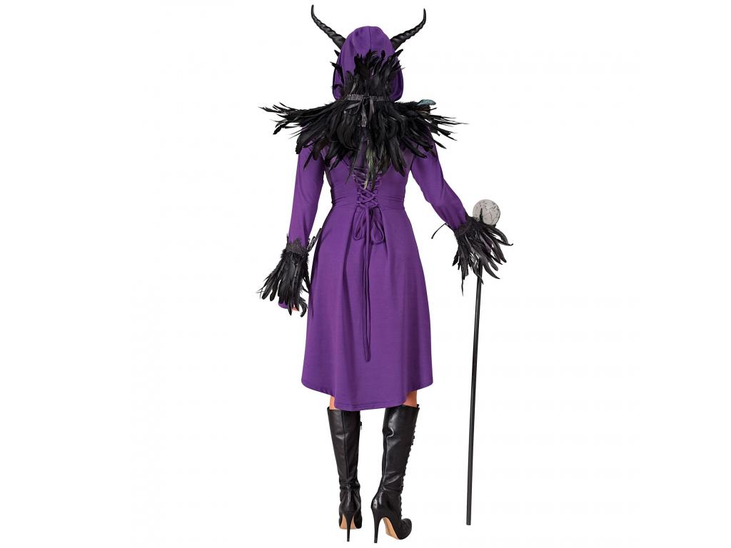 Középkori / gótikus lila fűzős ruha női jelmez