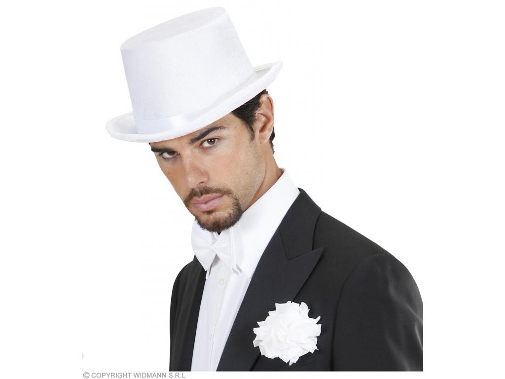 Fehér színű bársony cilinder