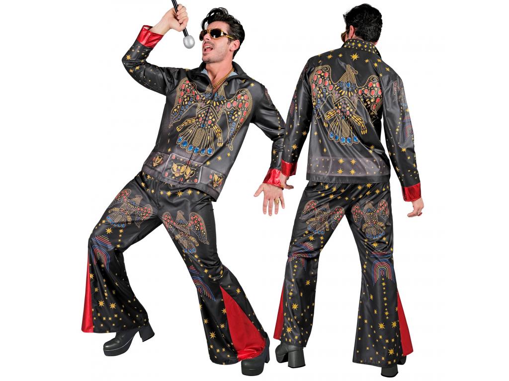 A rock\'n\'roll királya fekete férfi jelmez