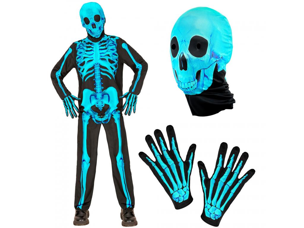Csontváz neon ruha fiú jelmez
