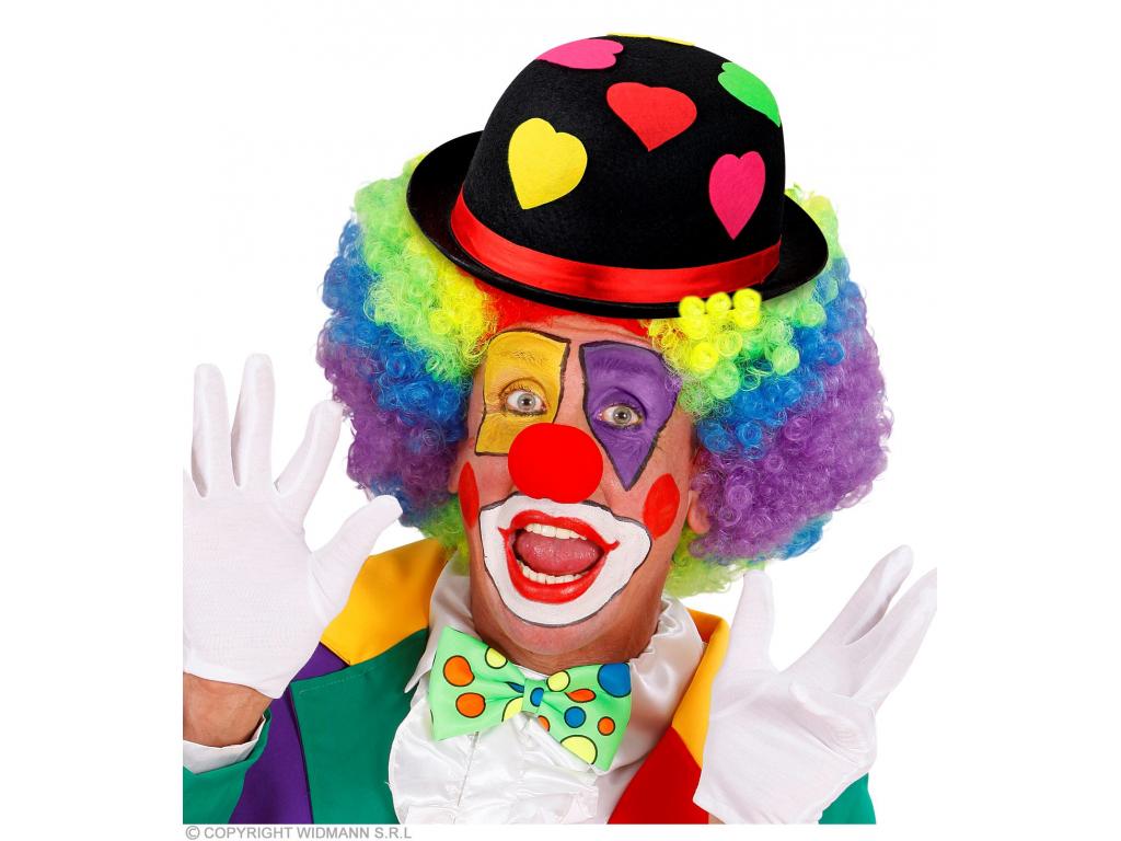 Kalap szívekkel filcből fekete