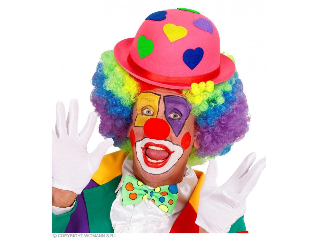 Kalap szívekkel filcből rózsaszín