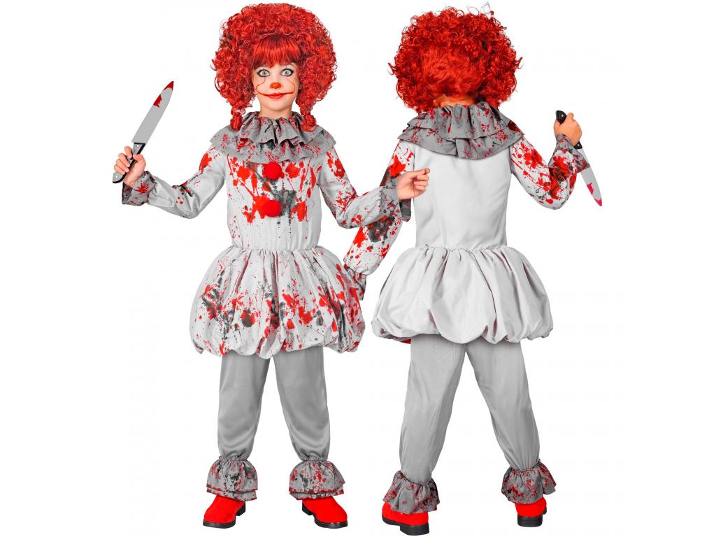 Vintage horror bohóc jelmez unisex gyermek jelmez