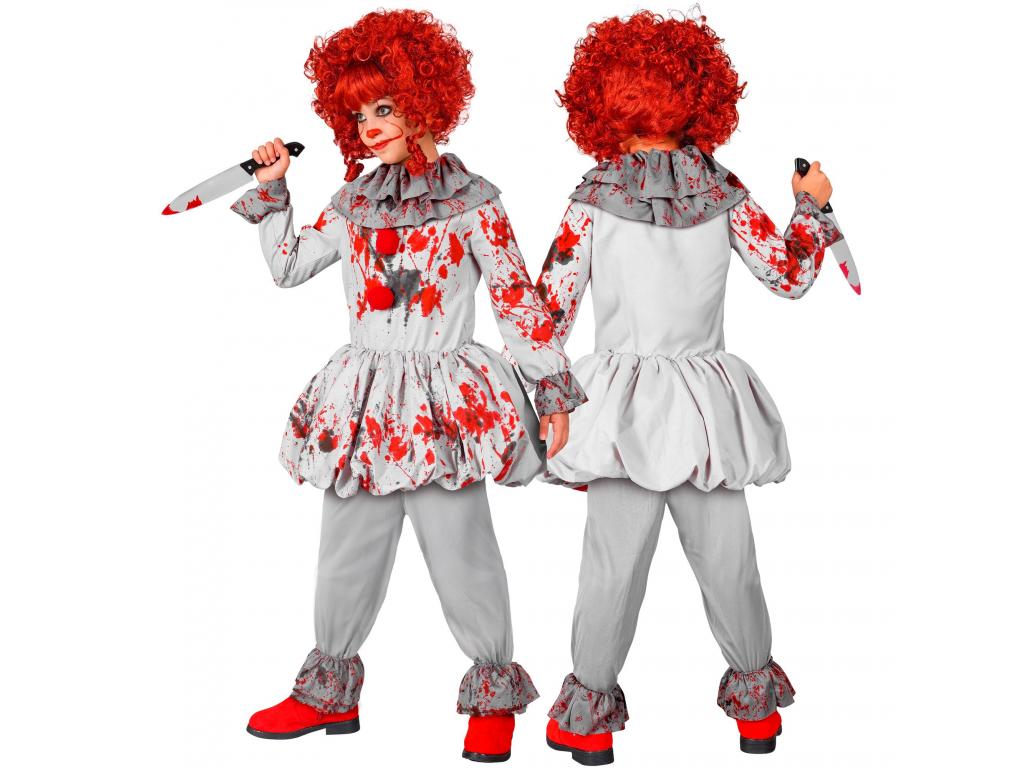 Vintage horror bohóc jelmez unisex gyermek jelmez