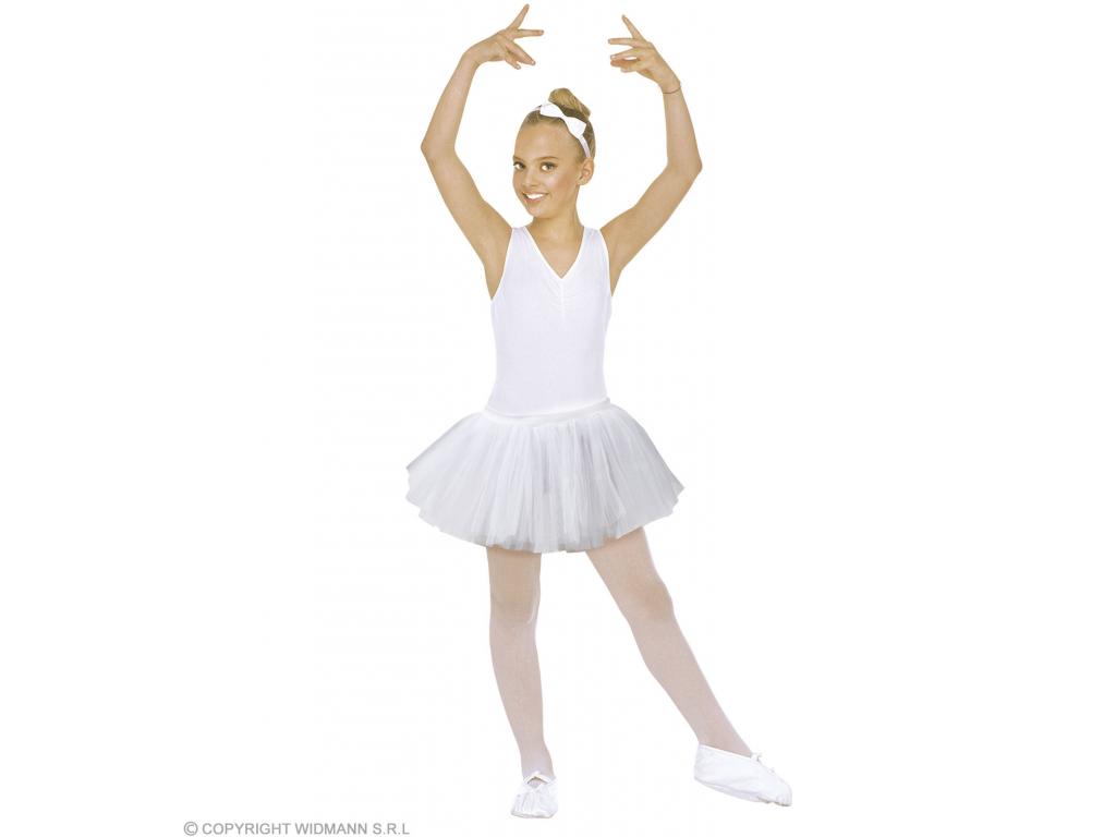 Tüllszoknya fehér lány jelmez gyerek általános méretben