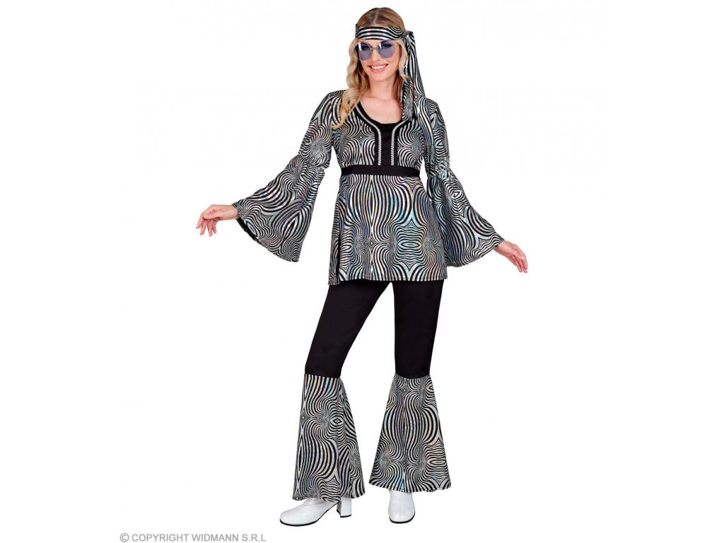 70 es évek GROOVY ezüst színű DISCO női jelmez