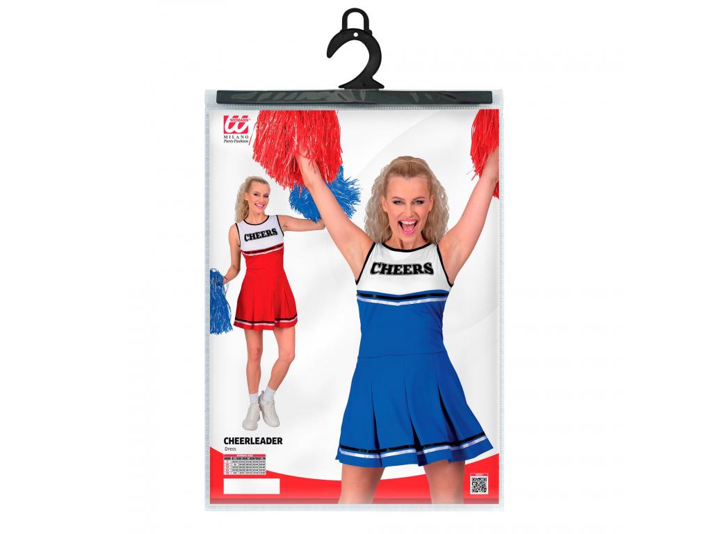 Cheerleader kék női jelmez