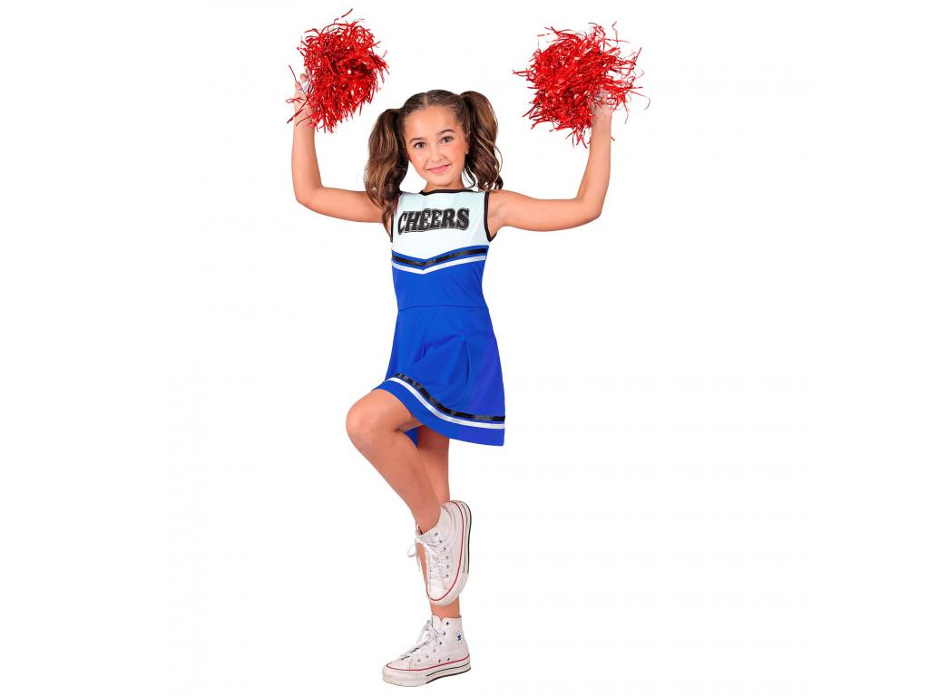 Cheerleader kék lány jelmez