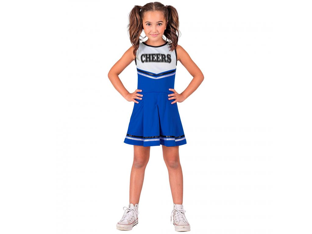 Cheerleader kék lány jelmez