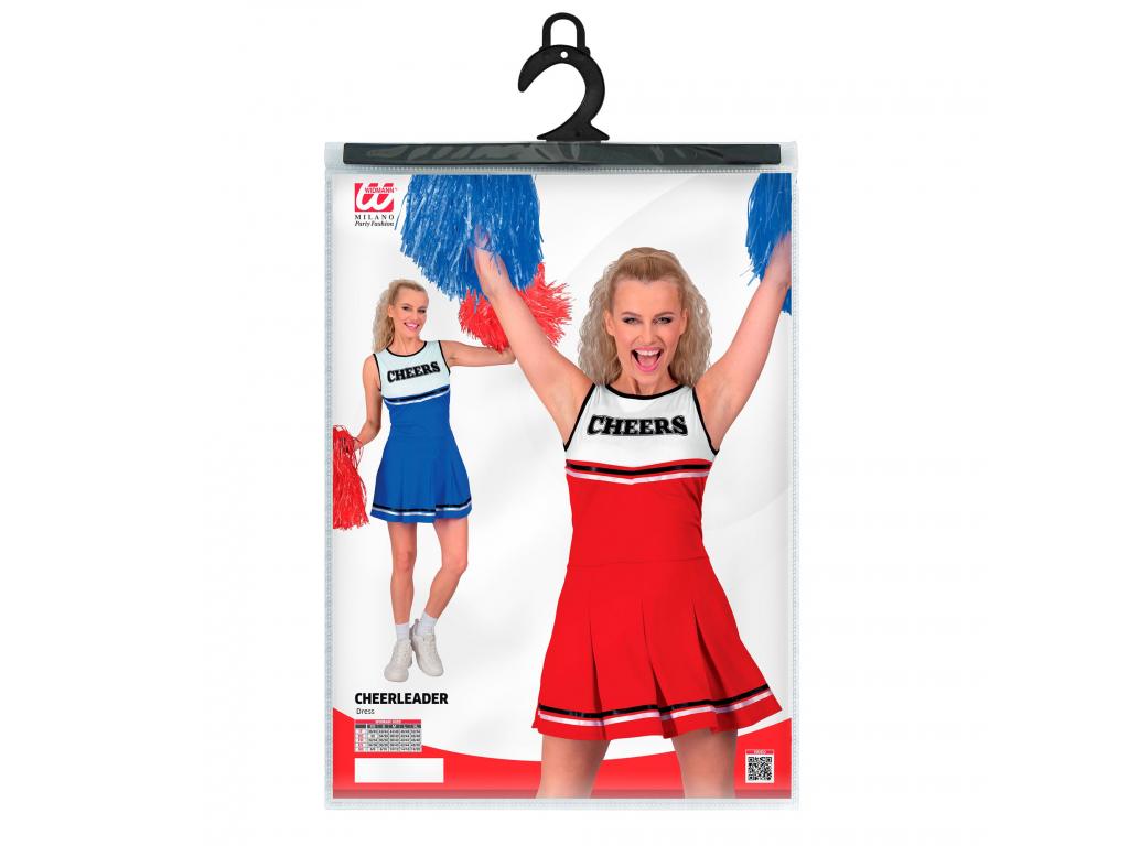 Cheerleader piros női jelmez