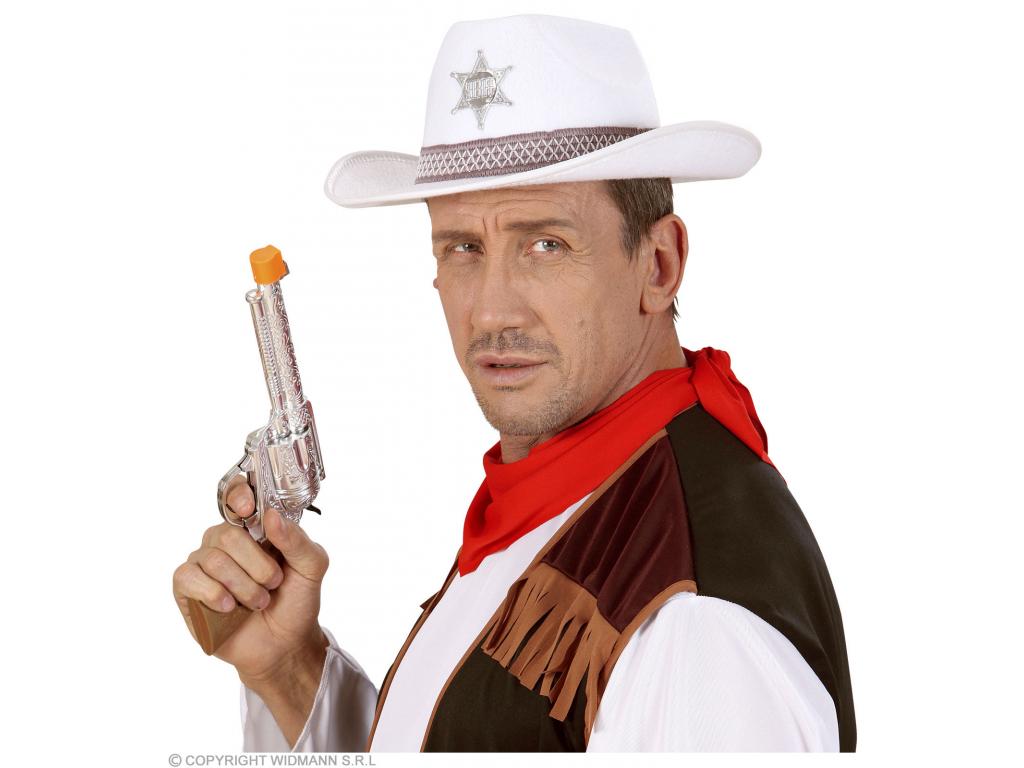 Fehér színű filc sheriff kalap