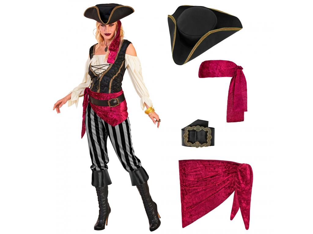 Kalóz hölgy mellényben női jelmez