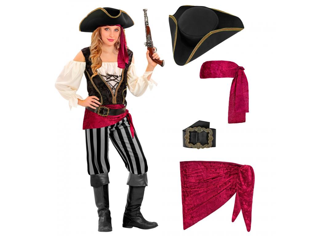 Kalóz hölgy mellényben lány jelmez