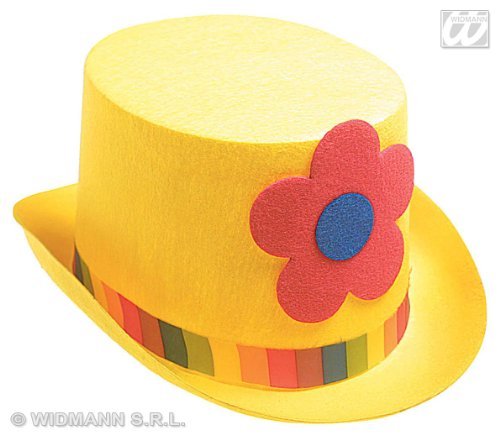 Cilinder filckalap virággal, 4 féle színben, 1 db