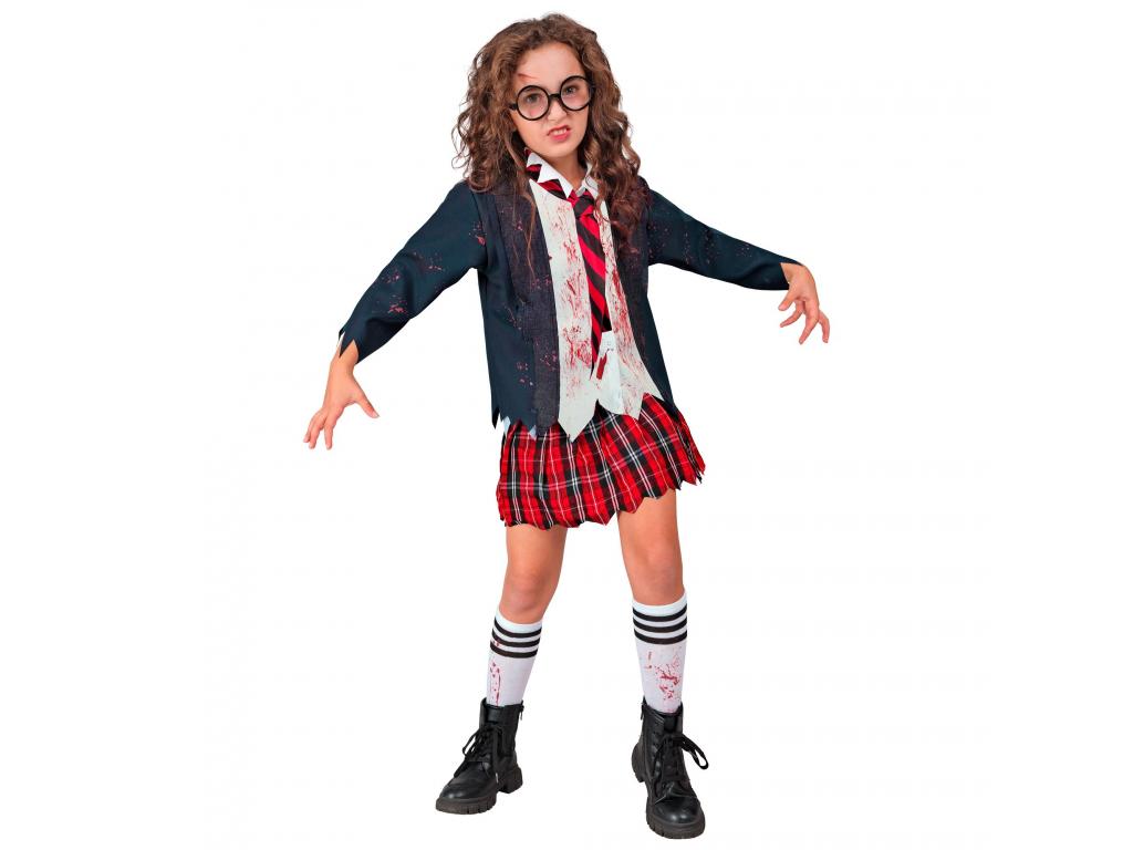 Zombie diáklány lány jelmez