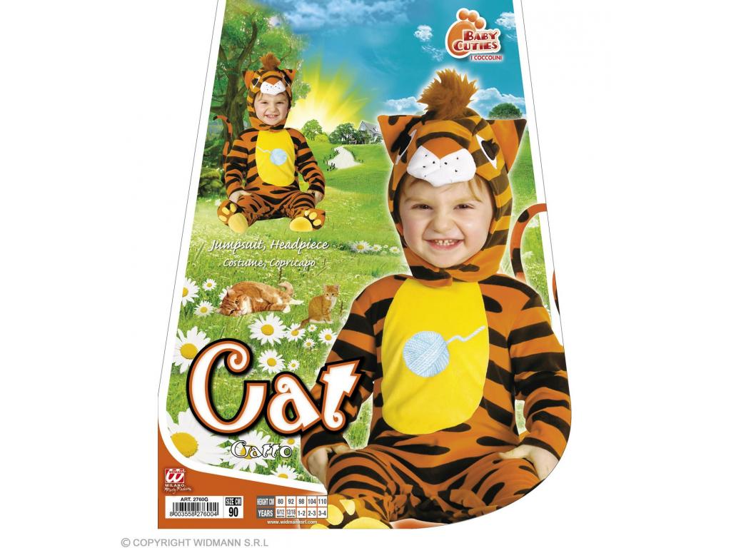 Kis tigris kezes lábas unisex gyermek jelmez 90-es méretben