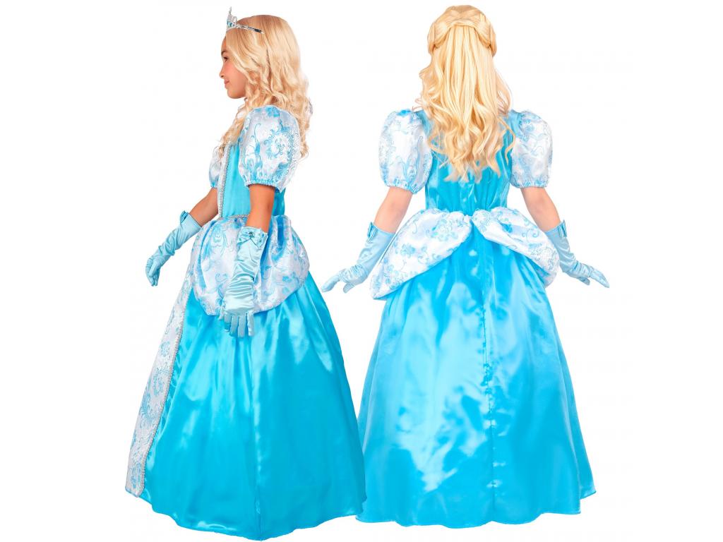 Hercegnő kék színű lány jelmez