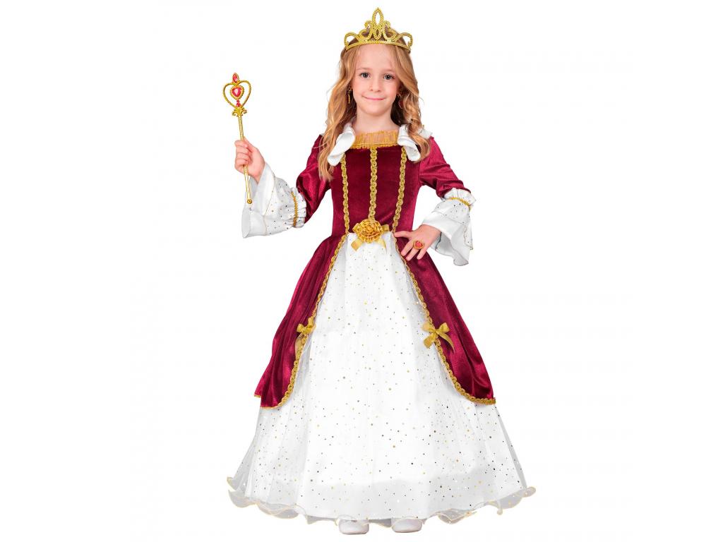 Hercegnő bordó színű lány jelmez