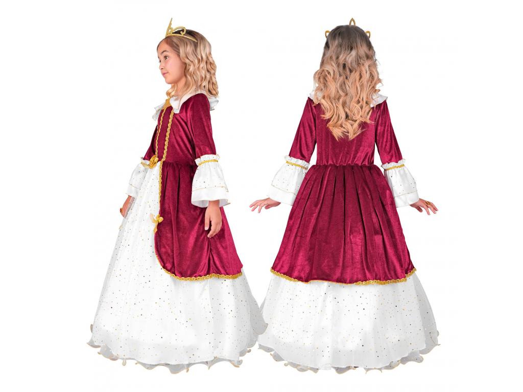 Hercegnő bordó színű lány jelmez