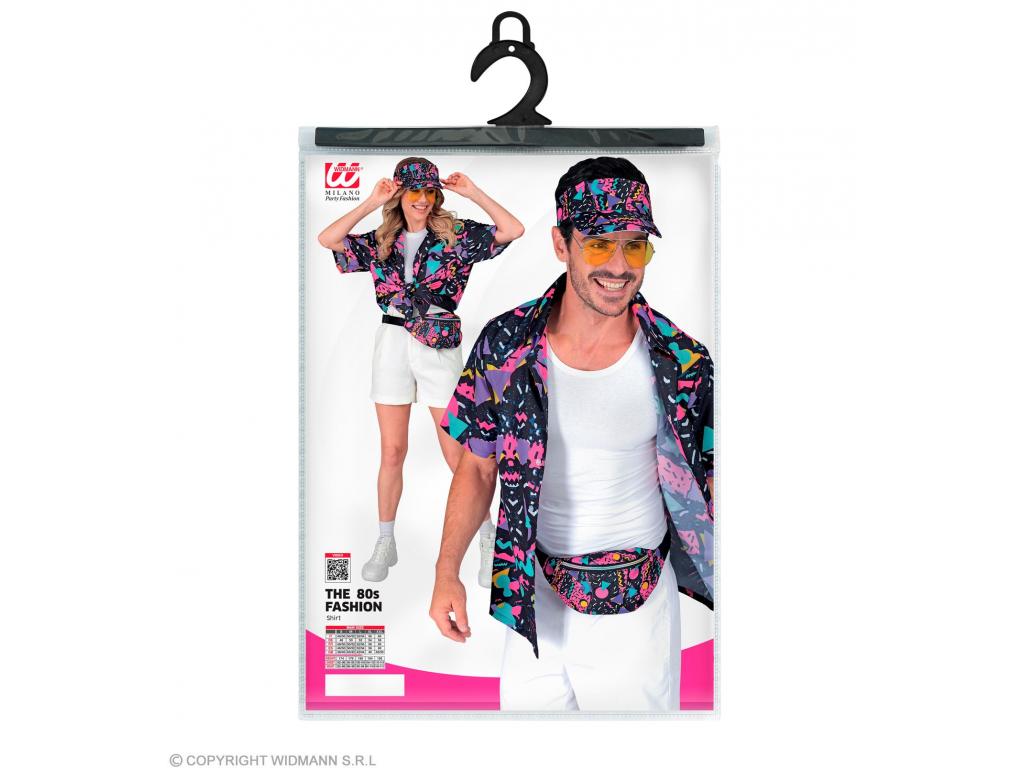 Party ing 80 as évek mintával fekete férfi jelmez