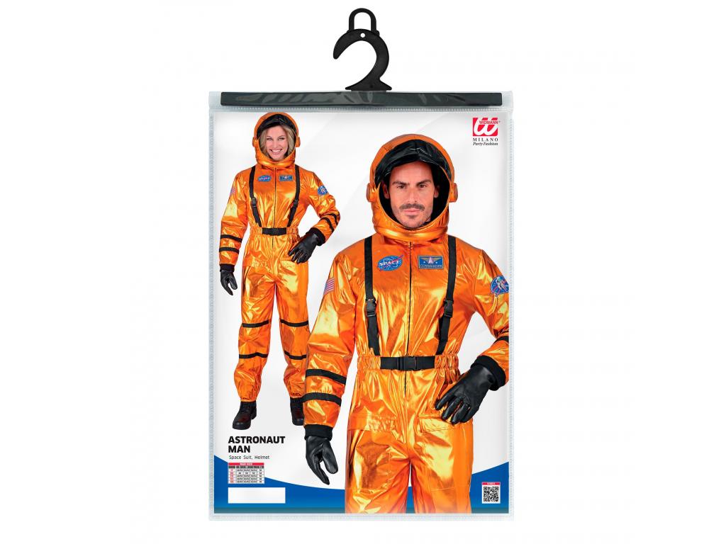 Asztronauta narancs színű férfi jelmez