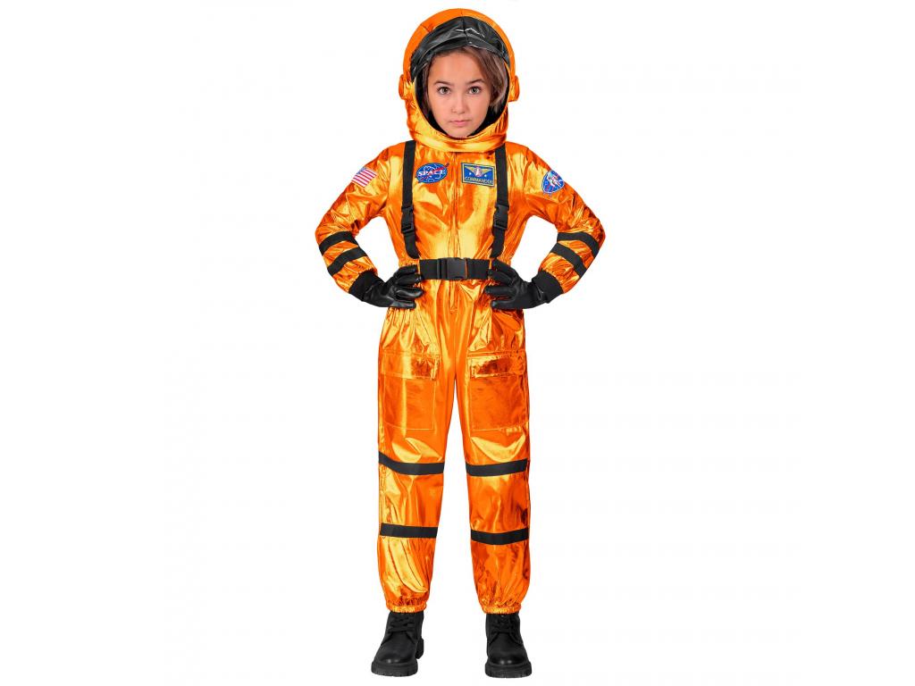 Asztronauta narancs színű unisex gyermek jelmez