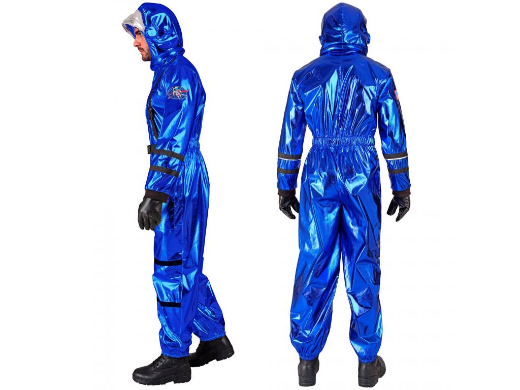 Asztronauta kék színű férfi jelmez