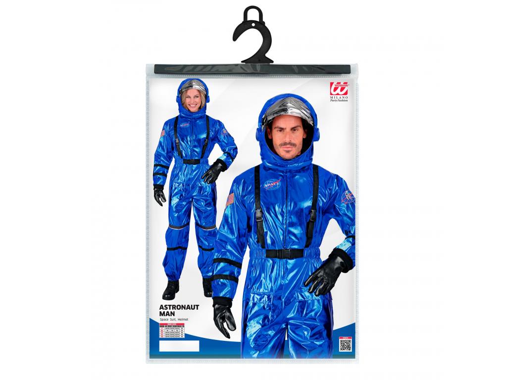 Asztronauta kék színű férfi jelmez