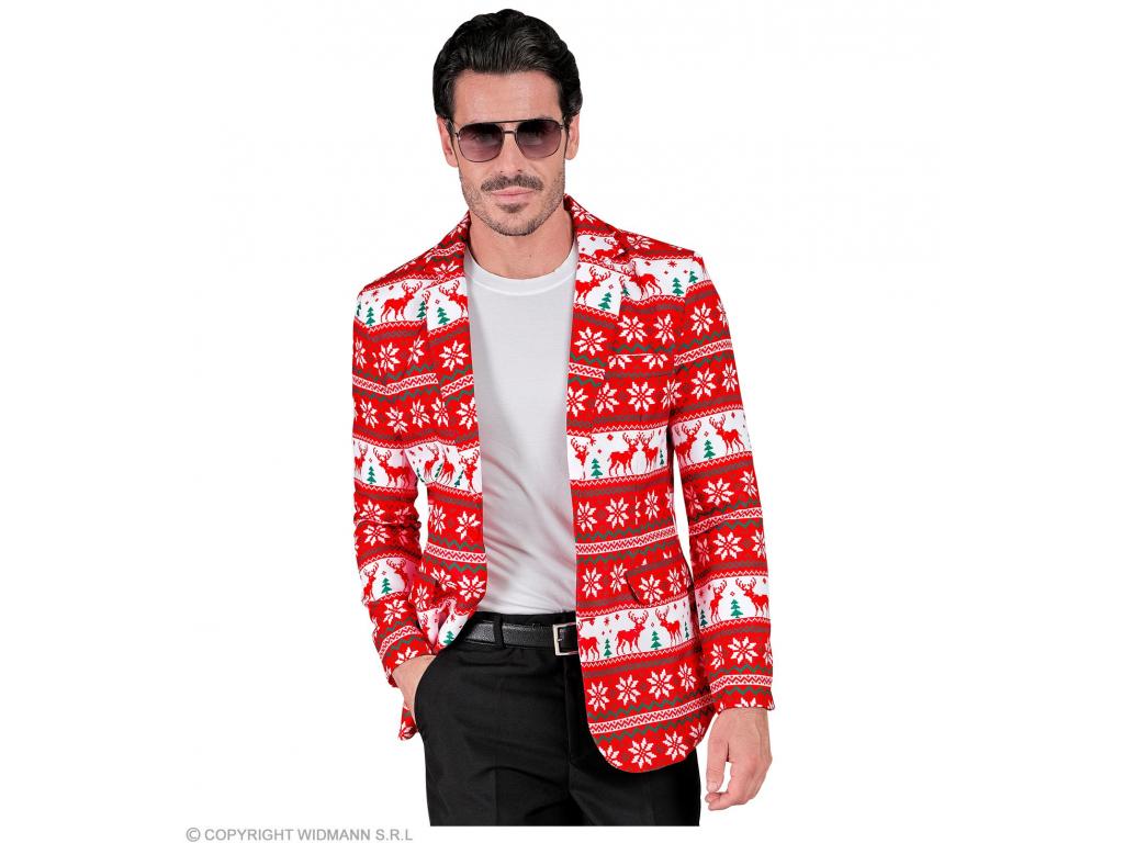 Karácsonyi mintás zakó férfi jelmez