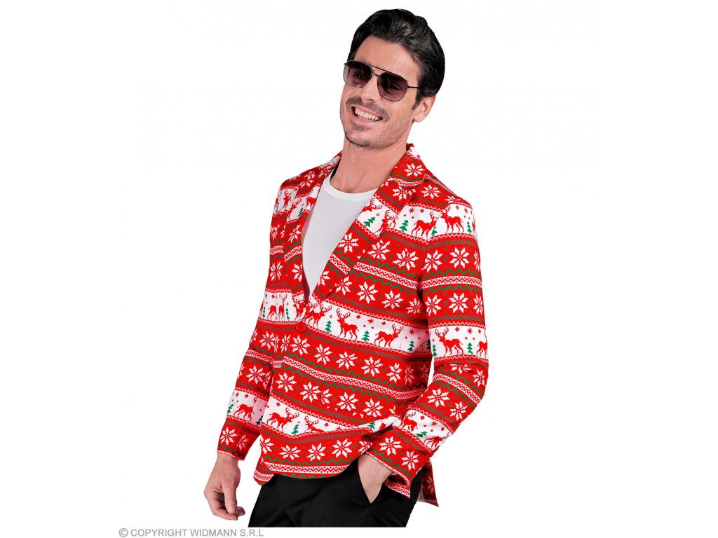 Karácsonyi mintás zakó férfi jelmez