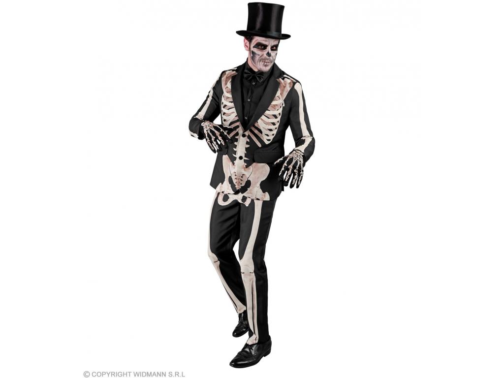 Csontváz mintás öltöny férfi jelmez