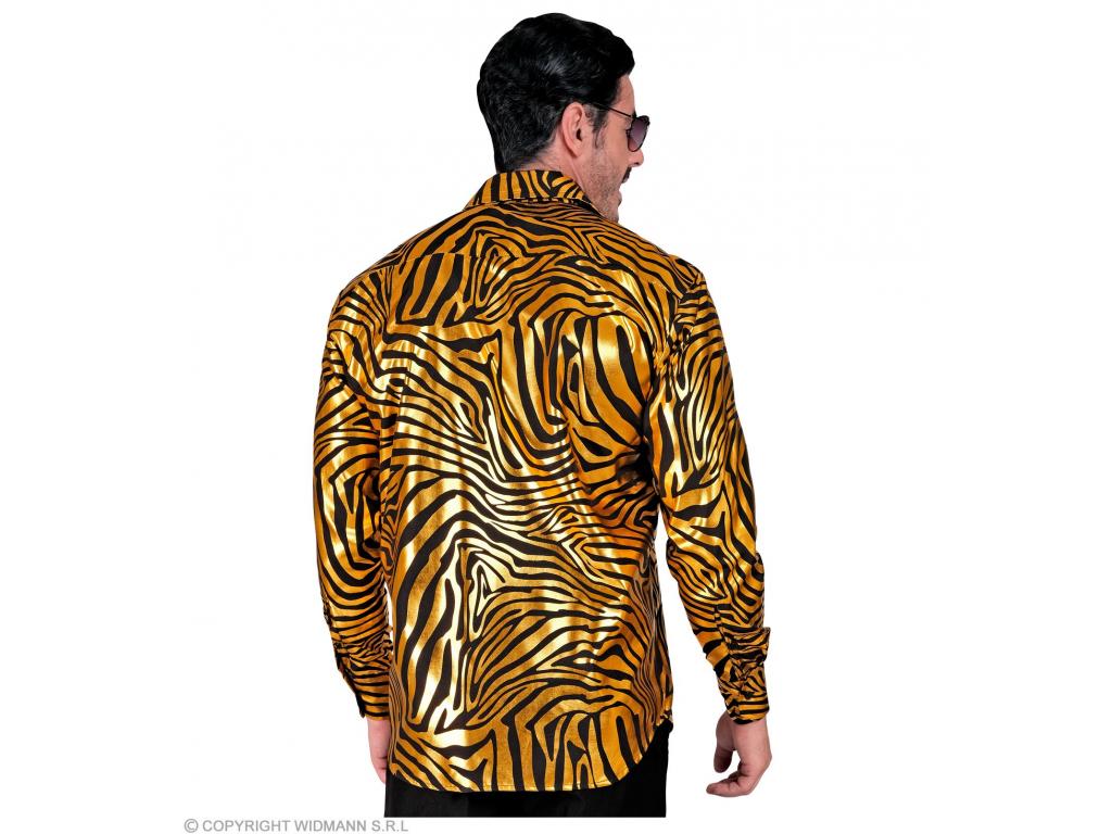 Party ing zebra mintás arany színű férfi jelmez