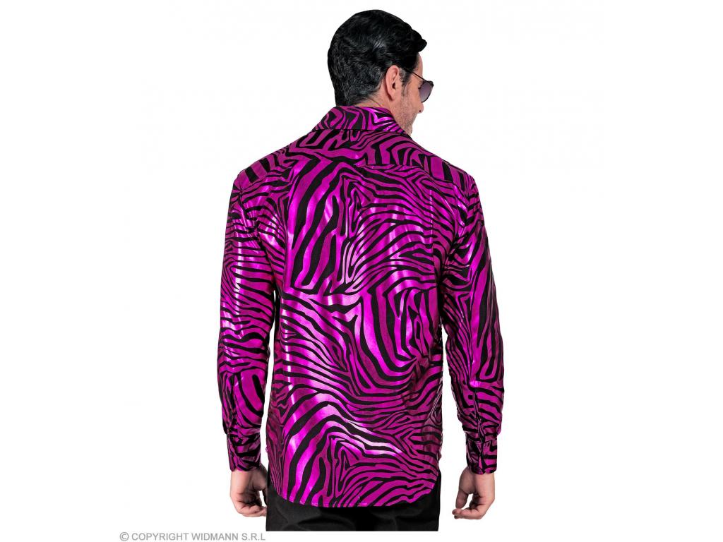 Party ing zebra mintás lila színű férfi jelmez