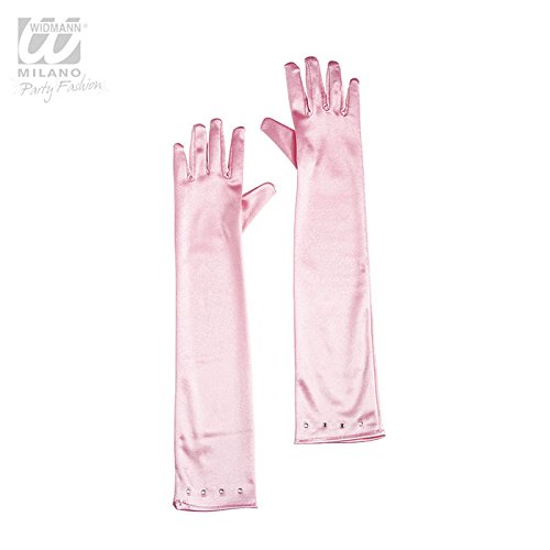 Rózsaszín strasszos kesztyű