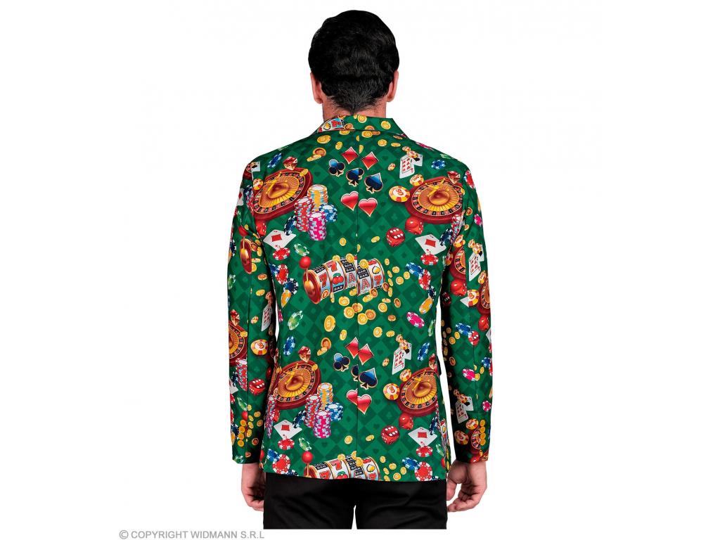 Party zakó casino mintás férfi jelmez