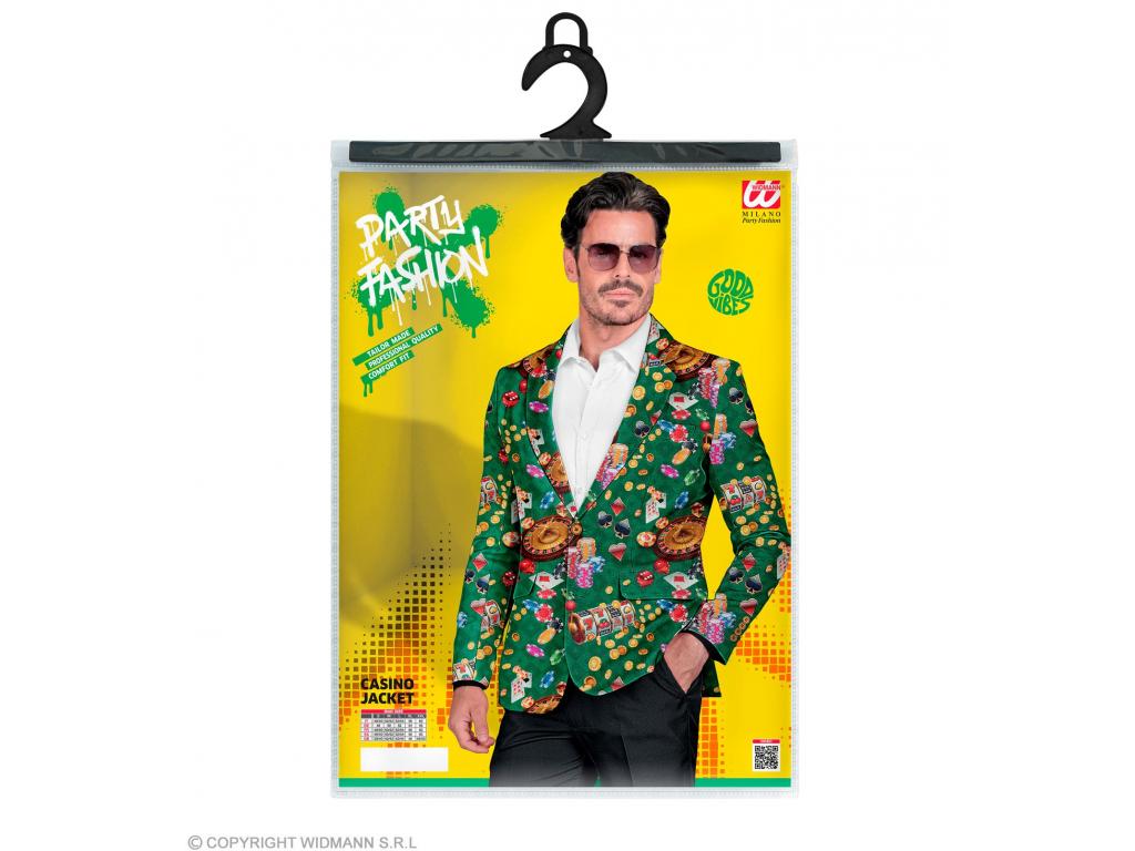 Party zakó casino mintás férfi jelmez