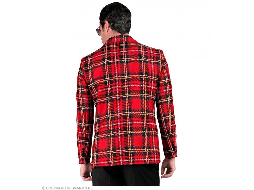 Party zakó tartan mintás férfi jelmez