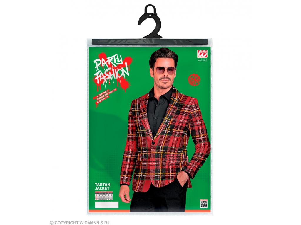 Party zakó tartan mintás férfi jelmez