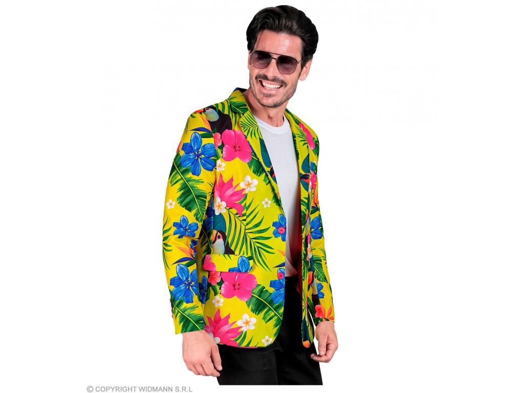 Party zakó trópusi mintás férfi jelmez
