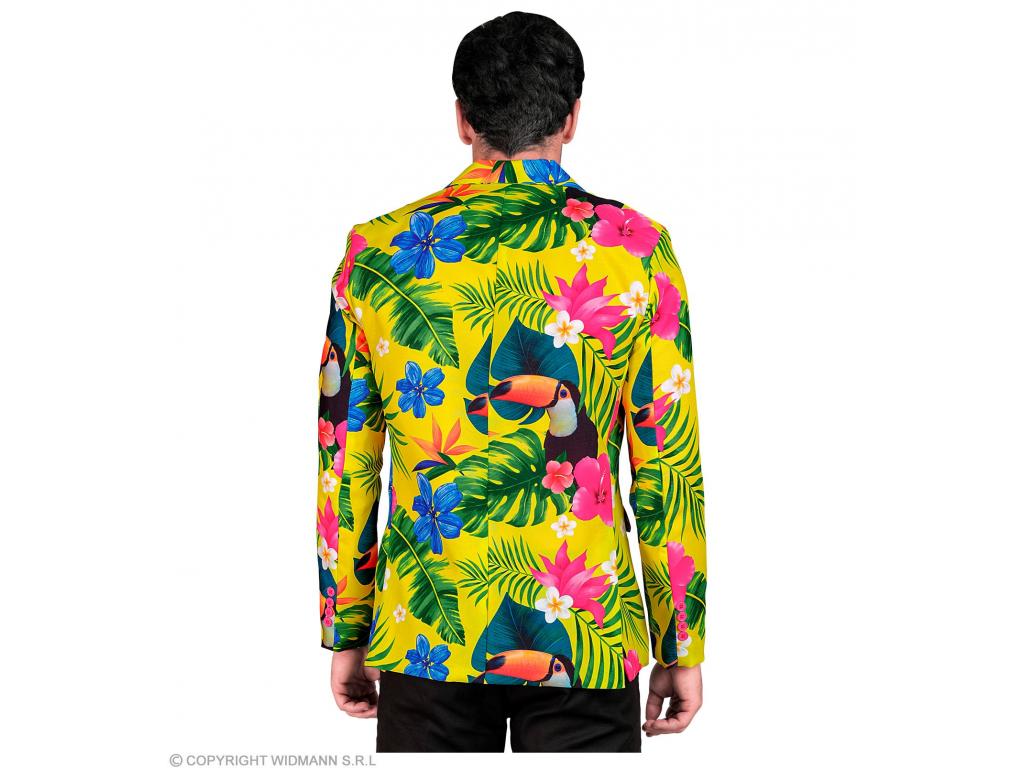 Party zakó trópusi mintás férfi jelmez