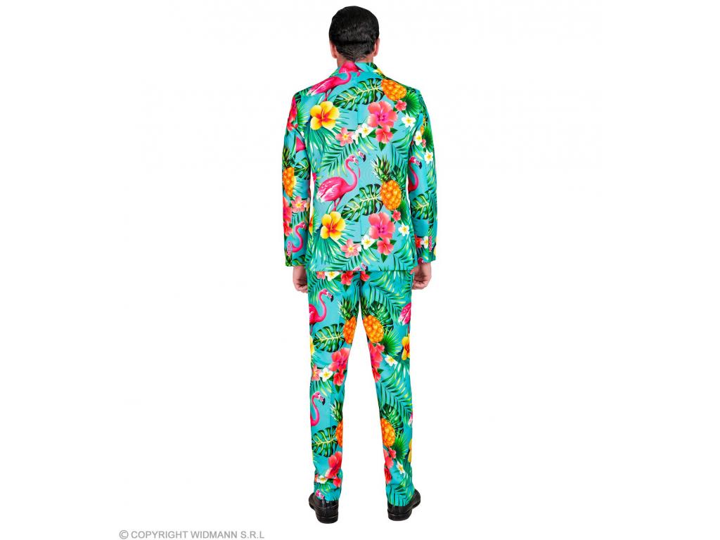 Party öltöny Flamingo mintás férfi jelmez