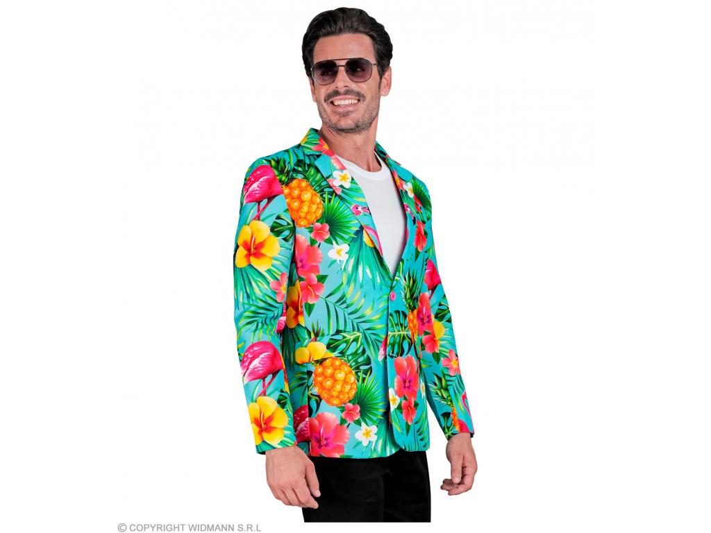 Party zakó neon flamingo mintás férfi jelmez