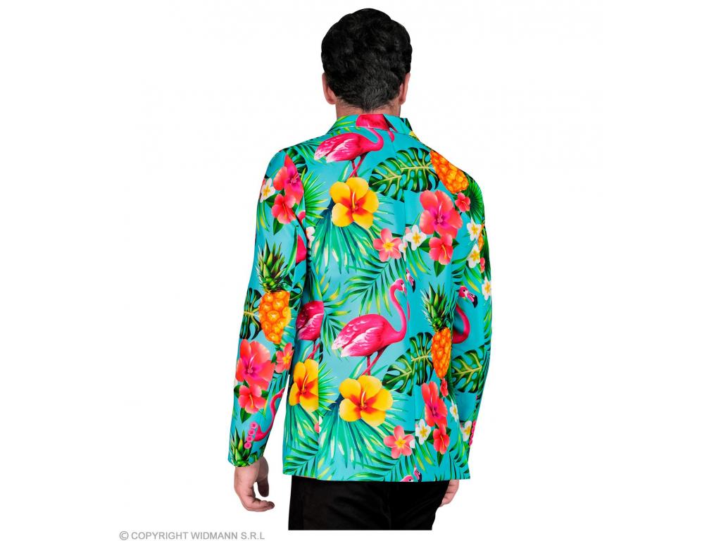 Party zakó neon flamingo mintás férfi jelmez