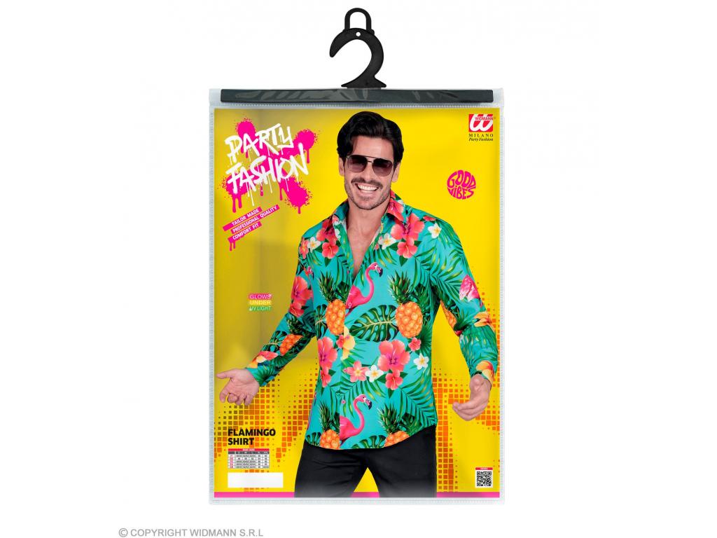 Party ing flamingó mintás férfi jelmez